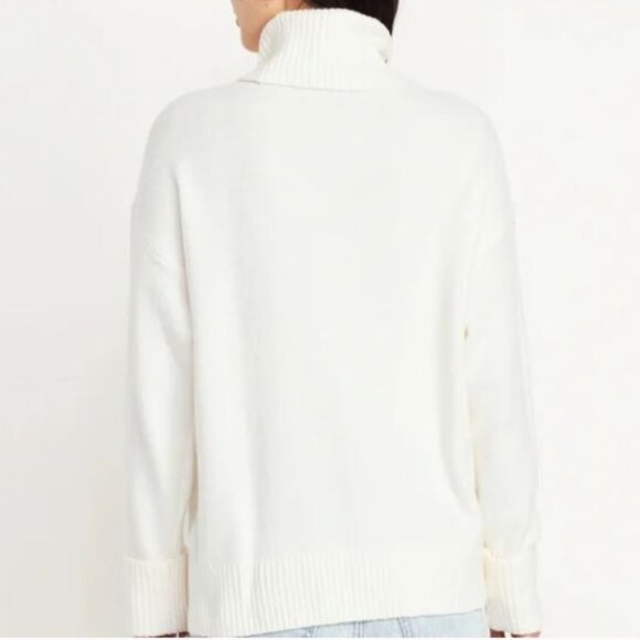 Old Navy Nara So Soft Oversized Slouchy Cotton Blend Turtleneck Sweater New - Picture 2 of 9
